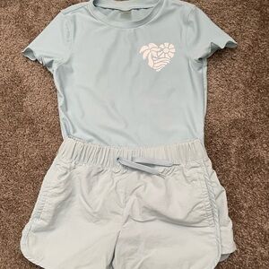 Old Navy Rashguard and board shorts Size S